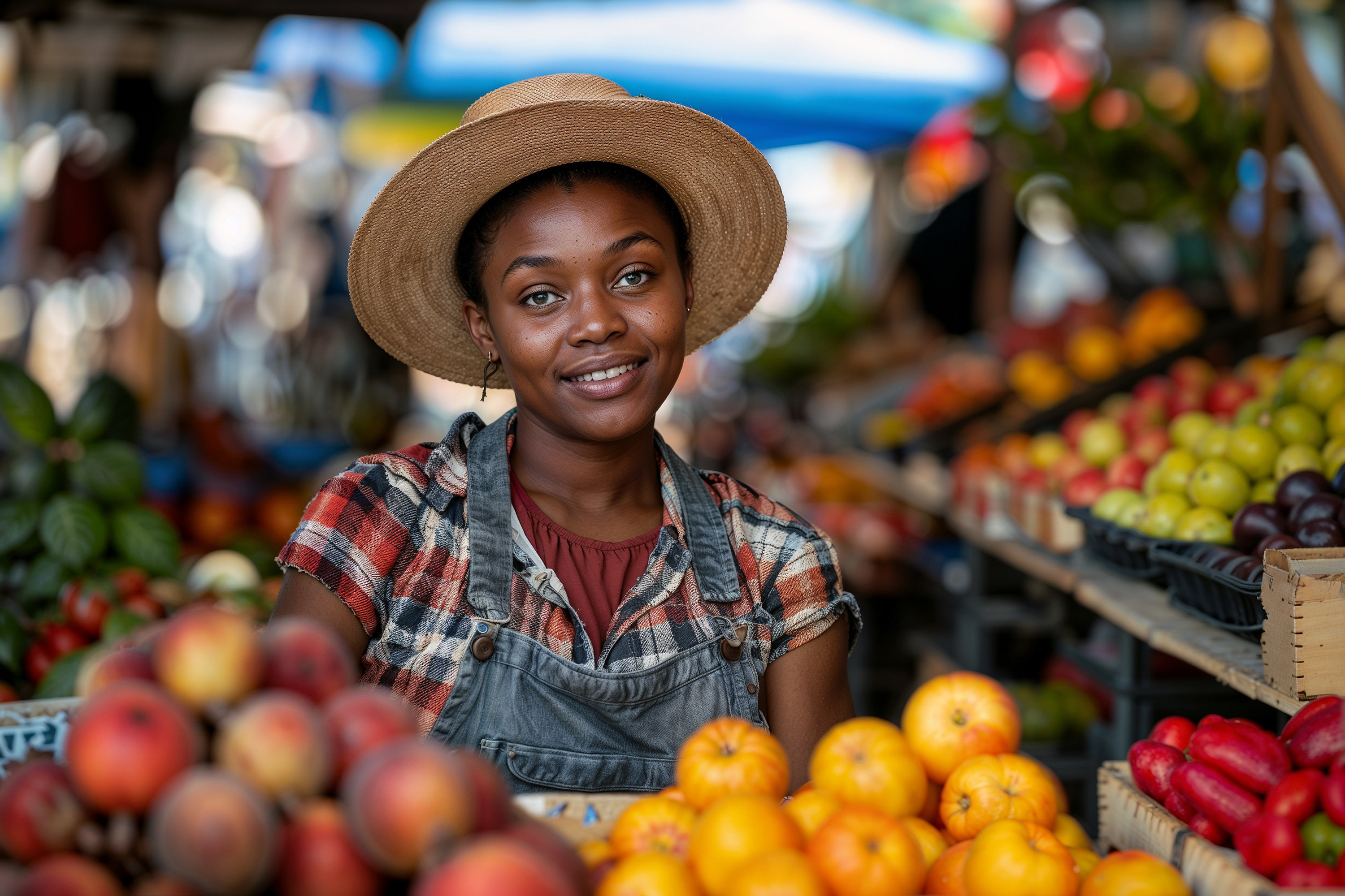 Woman in market
